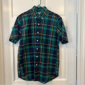 J. Crew Factory Short-Sleeve Summer Plaid Shirt